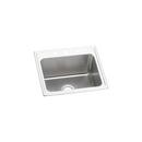 25 in. Drop-in Stainless Steel Single Bowl Kitchen Sink in Lustrous Satin