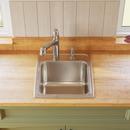 Elkay Lustrous Satin 17 x 20 in. Stainless Steel Single Bowl Drop-in Kitchen Sink in Lustrous Satin 
