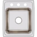 Elkay Lustrous Satin 17 x 20 in. Stainless Steel Single Bowl Drop-in Kitchen Sink in Lustrous Satin 