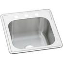 No-Hole 1-Bowl Topmount Laundry Sink in Brushed Satin