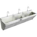Elkay Buffed Satin 90X23 Three Hole Triple Bowl Stainless Steel WM SURG SCRUB SINK 