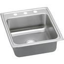 Elkay Lustrous Satin 19-1/2 x 22 in. 3 Hole Stainless Steel Single Bowl Drop-in Kitchen Sink 