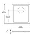 Elkay Lustrous Satin 19-1/2 x 22 in. 3 Hole Stainless Steel Single Bowl Drop-in Kitchen Sink 