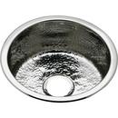 16-3/8 x 16-3/8 in. Drop-in and Undermount Stainless Steel Bar Sink in Hammered Mirror