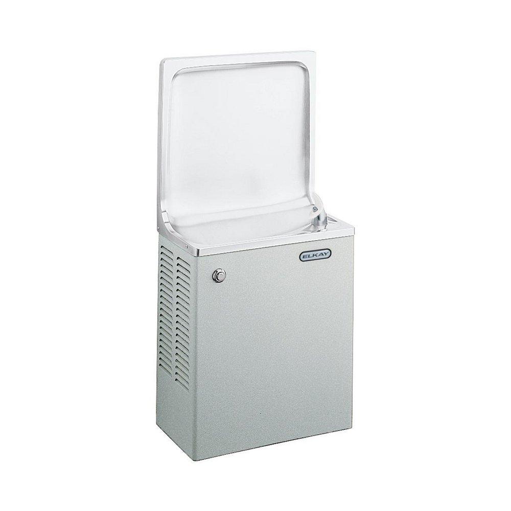 Elkay Stainless Steel Wall Mount Semi-Recessed Water Cooler 