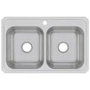 Elkay Brushed Satin 33 x 21-1/4 in. Stainless Steel Double Bowl Drop-in Kitchen Sink in Brushed Satin 