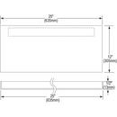 Elkay Buffed Satin Service Sink Back Panel 