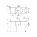 Elkay Stainless Steel 18 ga. ADA Wall- Mount Fully Recessed Drinking Fountain 