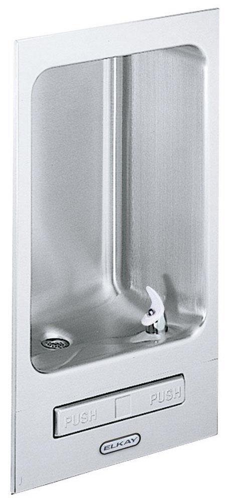 Elkay Stainless Steel 18 ga. ADA Wall- Mount Fully Recessed Drinking Fountain 