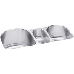 39-1/2 in. Undermount Stainless Steel Triple Bowl Kitchen Sink in Lustertone