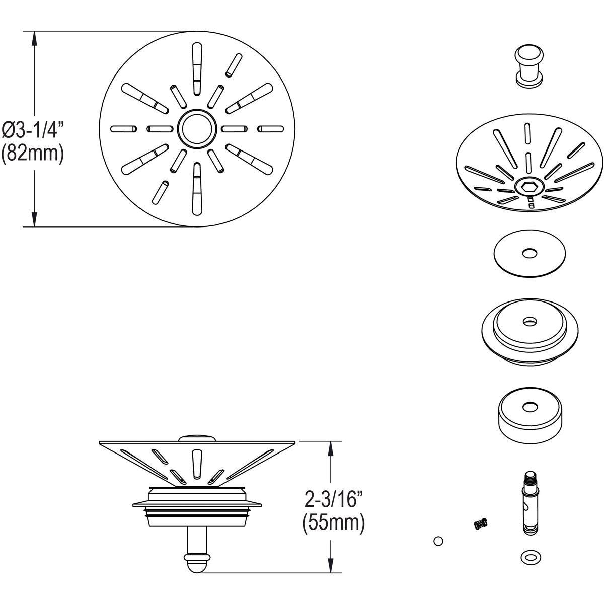 Elkay Lustrous Satin 17 x 22 in. 3 Hole Stainless Steel Single Bowl Drop-in Kitchen Sink 