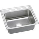 1-Hole 1-Bowl Topmount or Drop-In Kitchen Sink in Stainless Steel