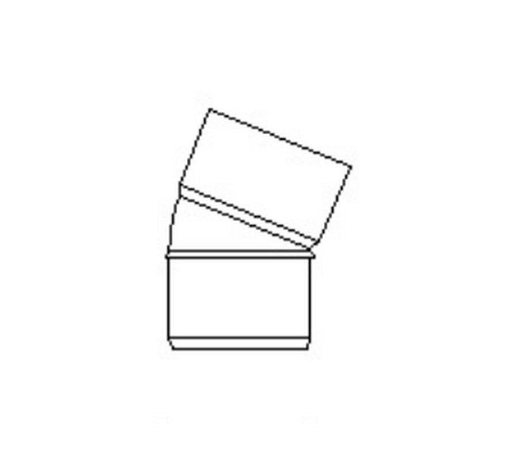 GPK Hub Solvent Weld Heavy Wall Sewer Straight and Street SDR 35 PVC 11-1/4 Degree Elbow 