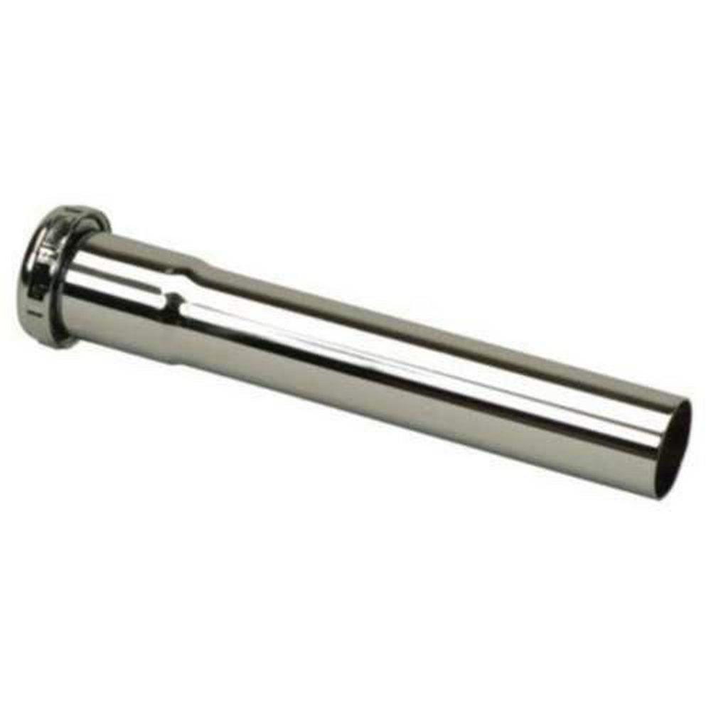 PROFLO&reg; Polished Chrome 20 ga Slip-Joint Extension Tube in Polished Chrome 