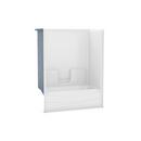 Aker by MAAX White 60 x 30 in. Tub & Shower Unit in White 