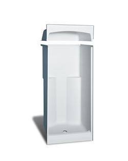 36 x 36 x 72 in. Alcove Shower Unit in White
