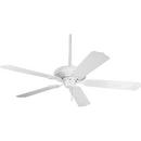 Progress Lighting White 12-3/4 in. 5-Blade Ceiling Fan with 52 in. Blade Span 