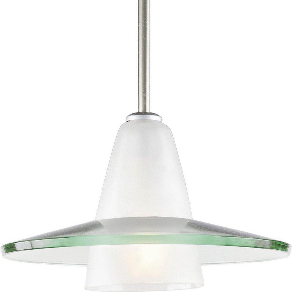 Progress Lighting Brushed Nickel 100W 1-Light Medium Pendant Light 
