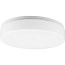 11 in. 22W 1-Light Flushmount Ceiling Fixture with Glass in White