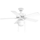 Progress Lighting White 42 in. 5-Blade Ceiling Fan 