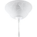 40 W 3-Light Candelabra Ceiling Fan Light Kit in White