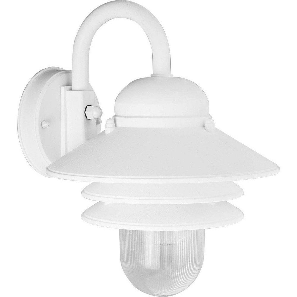 Progress Lighting White 60W 1-Light Medium E-26 Wall Lantern 