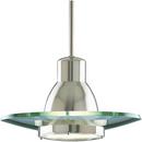 Progress Lighting Brushed Nickel 12-1/4 in. 75W 1-Light Medium E-26 Incandescent Pendant 
