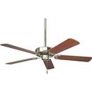 52 in. 5-Blade Ceiling Fan with 3-Speed Reversible Motor and Reversible Blades Brushed Nickel