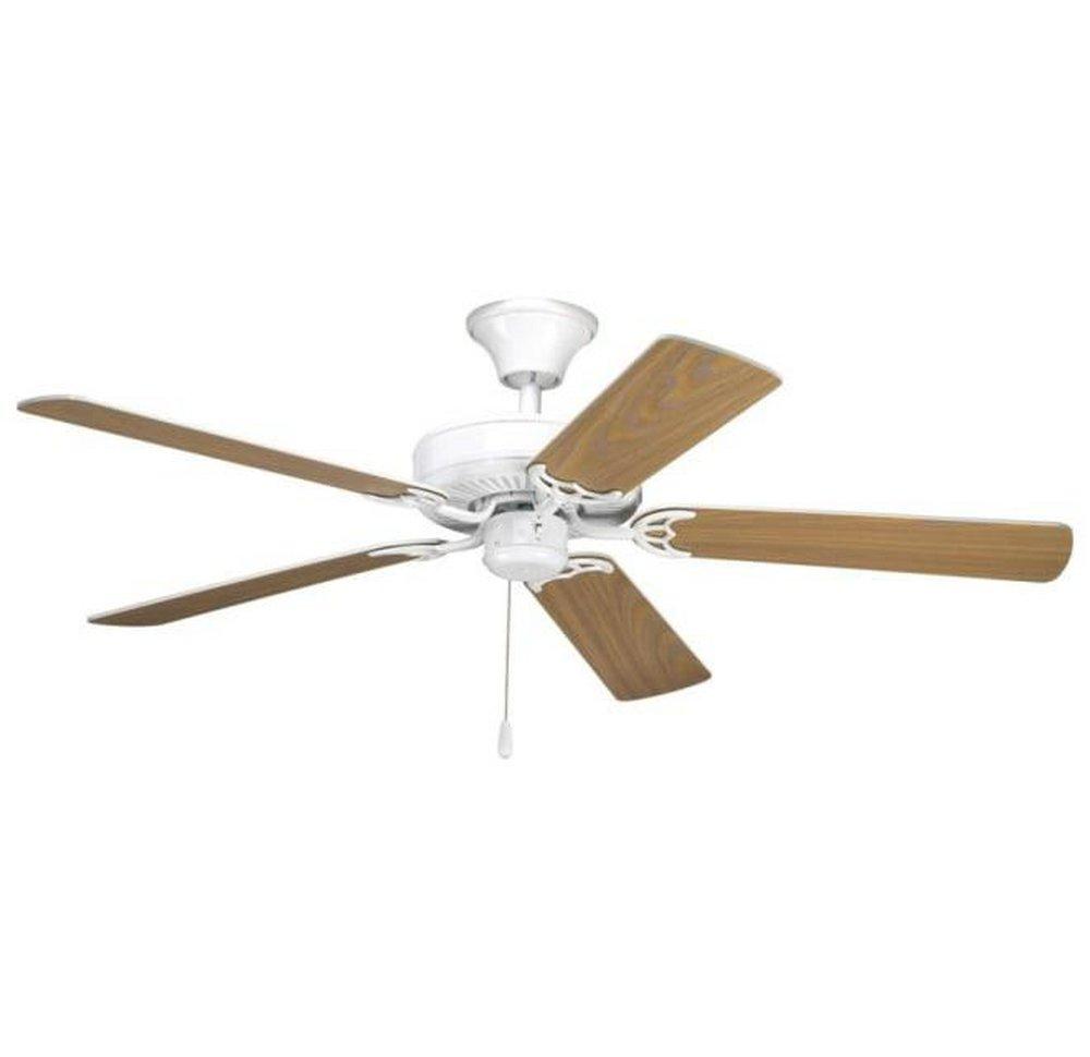 Progress Lighting White 52 in. 5-Blade Ceiling Fan 