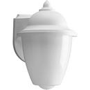 Progress Lighting White 6 in. 60 W 1-Light Medium Wall Lantern 