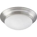 Progress Lighting Brushed Nickel 12 in. 1-Light 60W Flush Mount Ceiling Fixture Light 