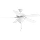 Progress Lighting White 52 in. 5-Blade Ceiling Fan 