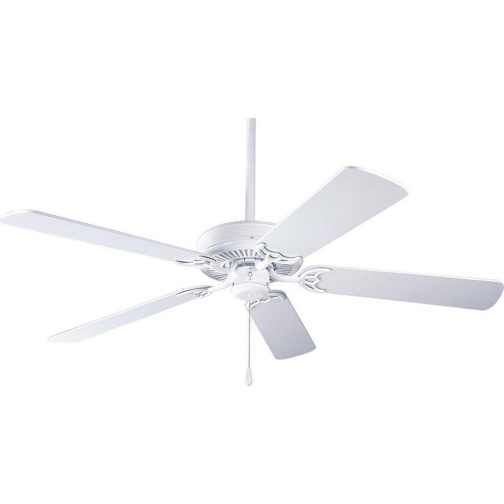 Progress Lighting White 52 in. 5-Blade Ceiling Fan 