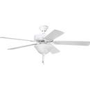Progress Lighting White 52 in. 5-Blade Ceiling Fan 