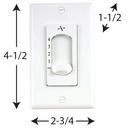 Progress Lighting White 4-Speed Fan Wall Switch 