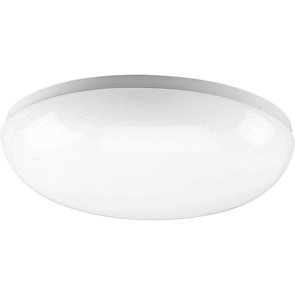 Progress Lighting White 3-5/8 in. 1-Light Close-To-Ceiling Mount Light Fixture 