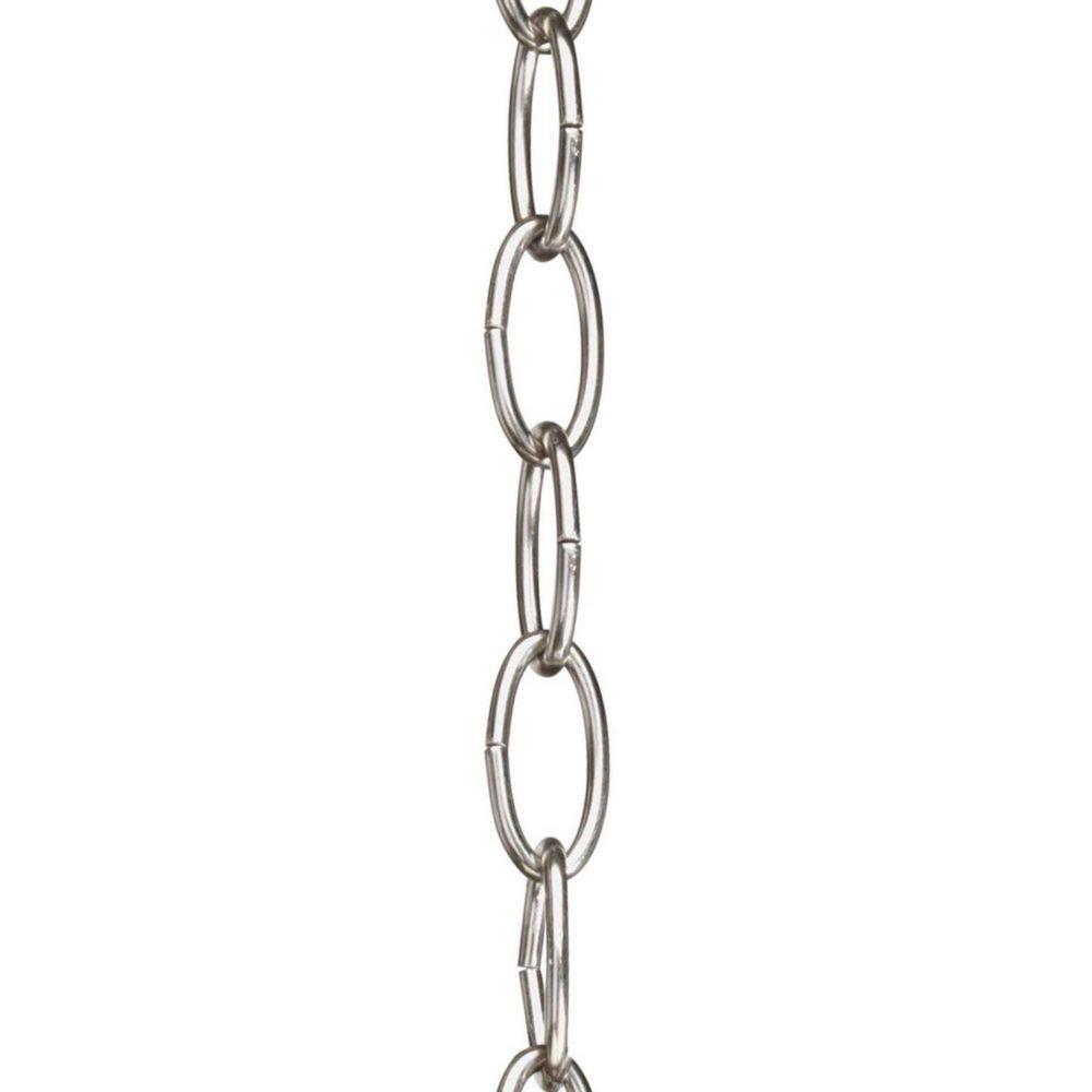 Progress Lighting Brushed Nickel 10 ft. 9 ga Lighting Chain 