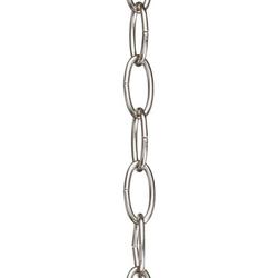 10 ft. 9 ga Lighting Chain in Brushed Nickel