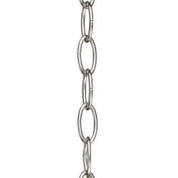 10 ft. 9 ga Lighting Chain in Brushed Nickel