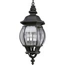 Progress Lighting Textured Black 60W 4-Light Outdoor Cast Hanging Lantern 