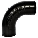 Black No Hub 90 Degree Cast Iron 1/4 Bend 