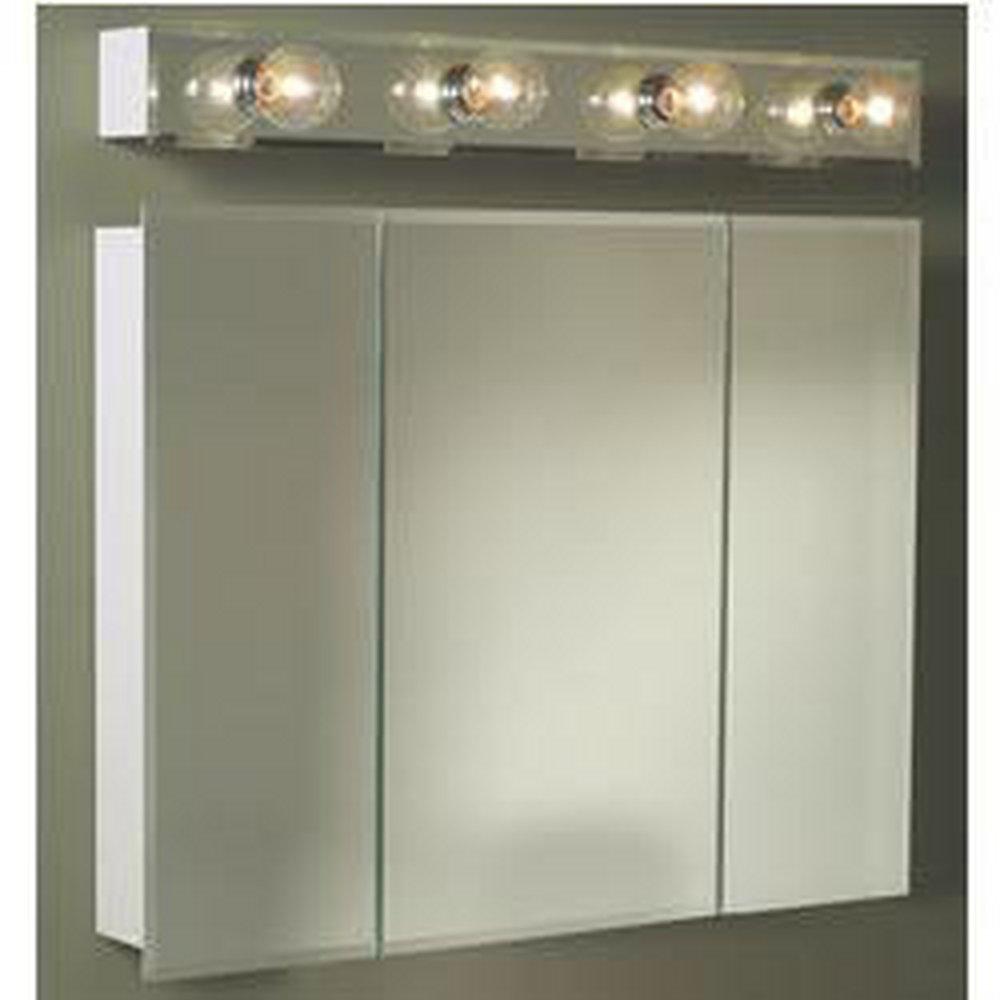 Jensen White 22-3/4 x 23-15/16 in. Surface Mount Medicine Cabinet 