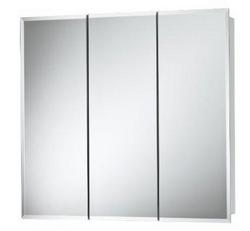 Beveled Mirror Medicine Cabinet in Black