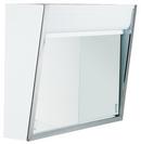 Surface Mount Plate Mirror Medicine Cabinet in White