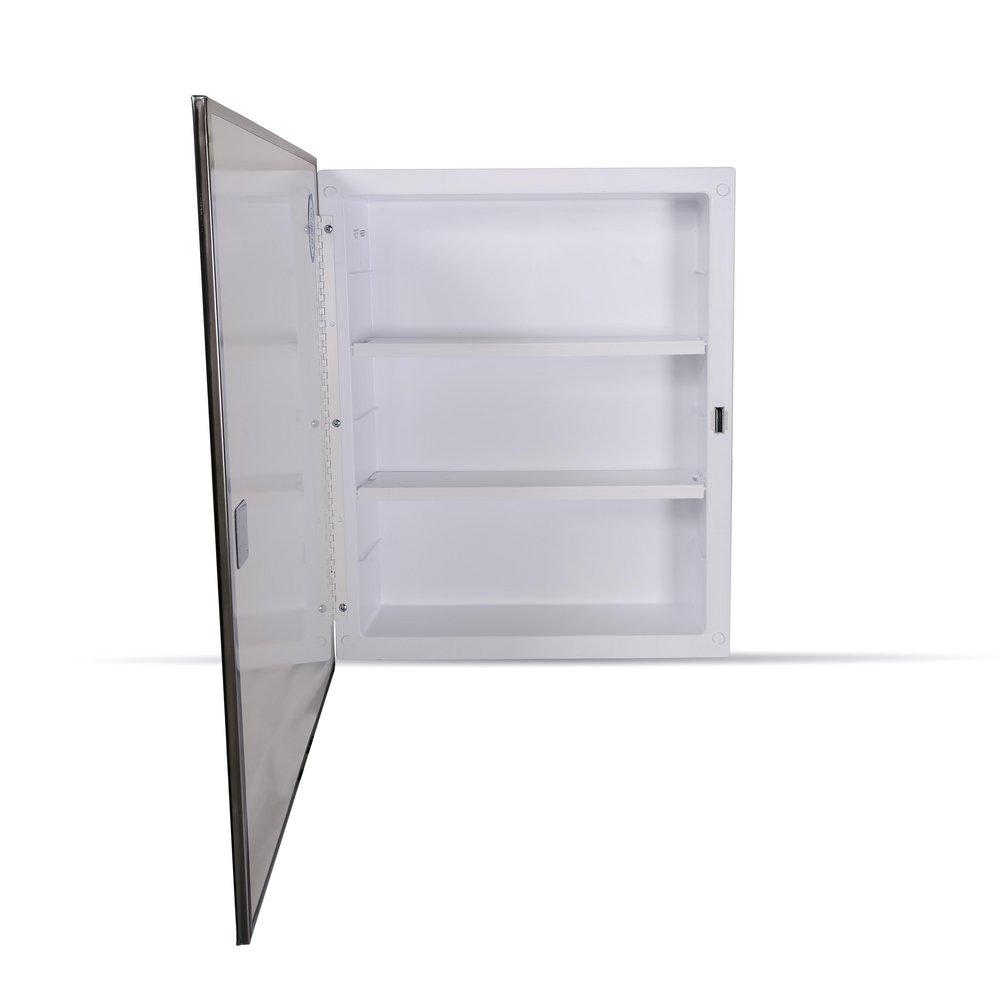 Jensen Basic White 20-1/8 in. Recessed Mount Medicine Cabinet 