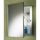 16-1/8 in. Recessed Medicine Cabinet in White and Polished Stainless Steel