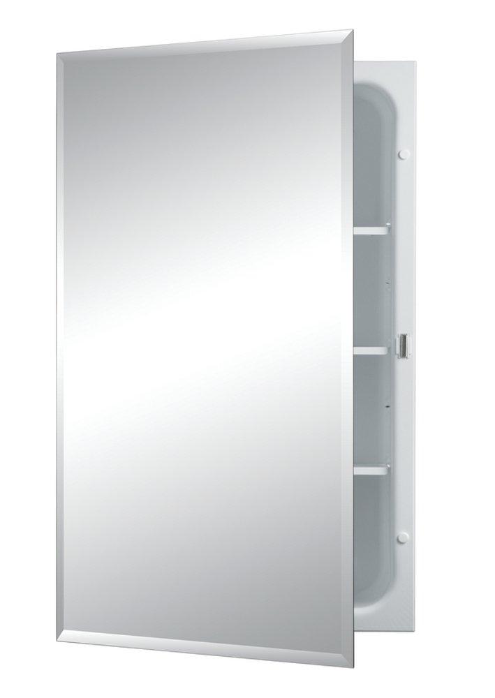 Jensen Basic White 26 in. Recessed Mount Medicine Cabinet 