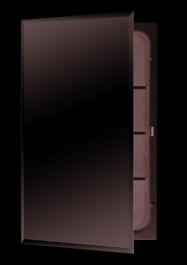 Jensen Basic White 16 in. Beveled Glass Medicine Cabinet 