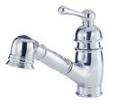 2.5 gpm Single Lever Handle Deckmount Kitchen Sink Faucet Swivel Spout Connection in Polished Chrome