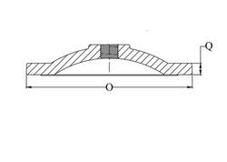 16 x 2 in. IPT x Blind Ductile Iron Flange